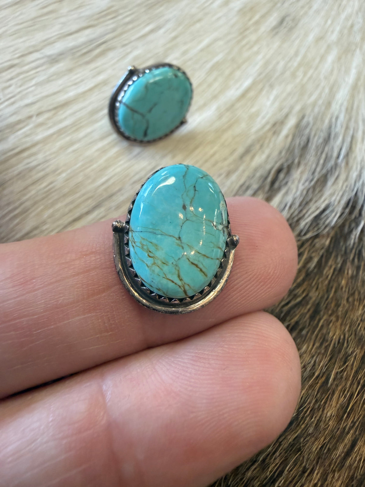 High Desert Turquoise Stud Earrings