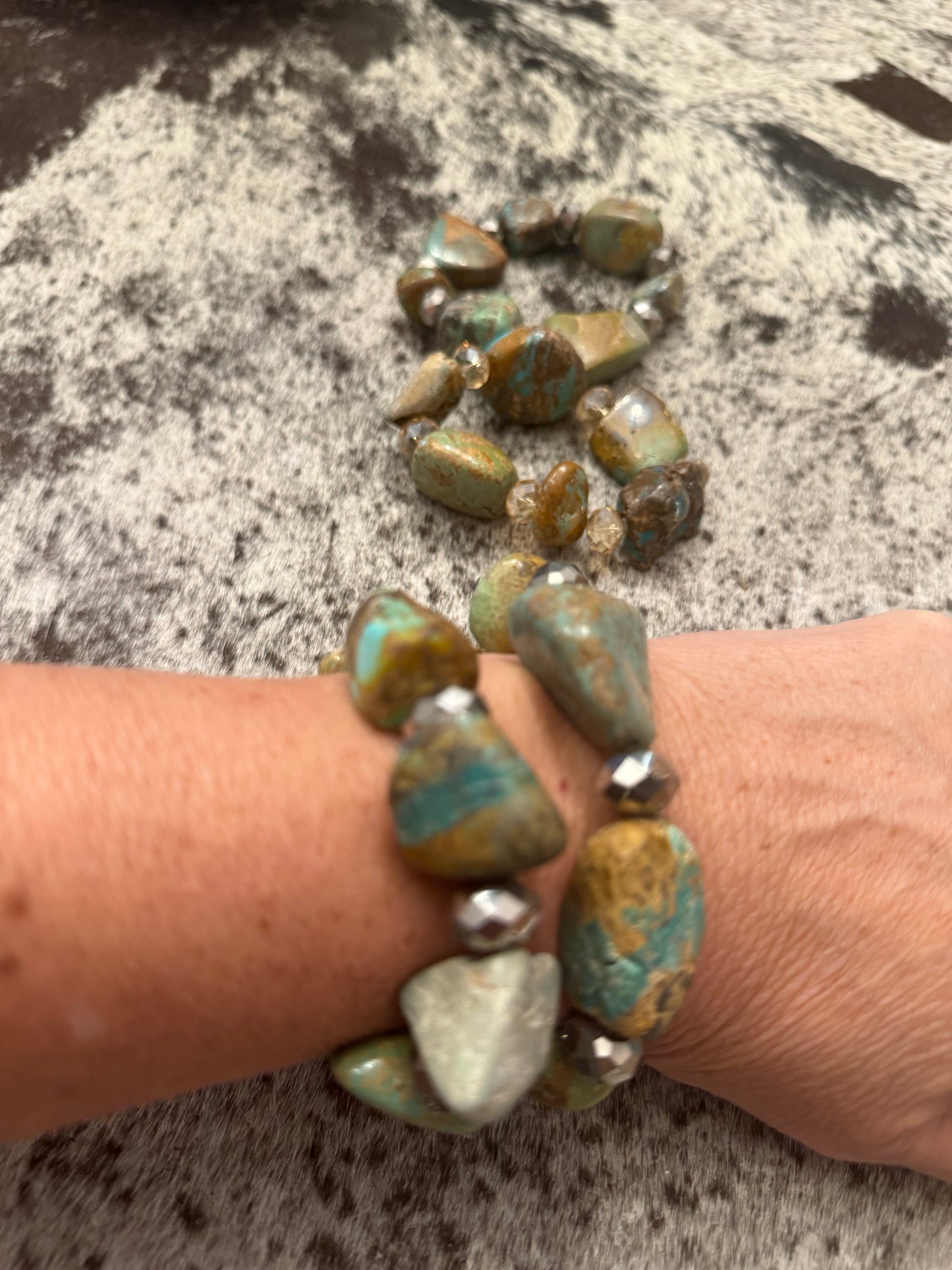Authentic Turquoise Nugget Bracelet