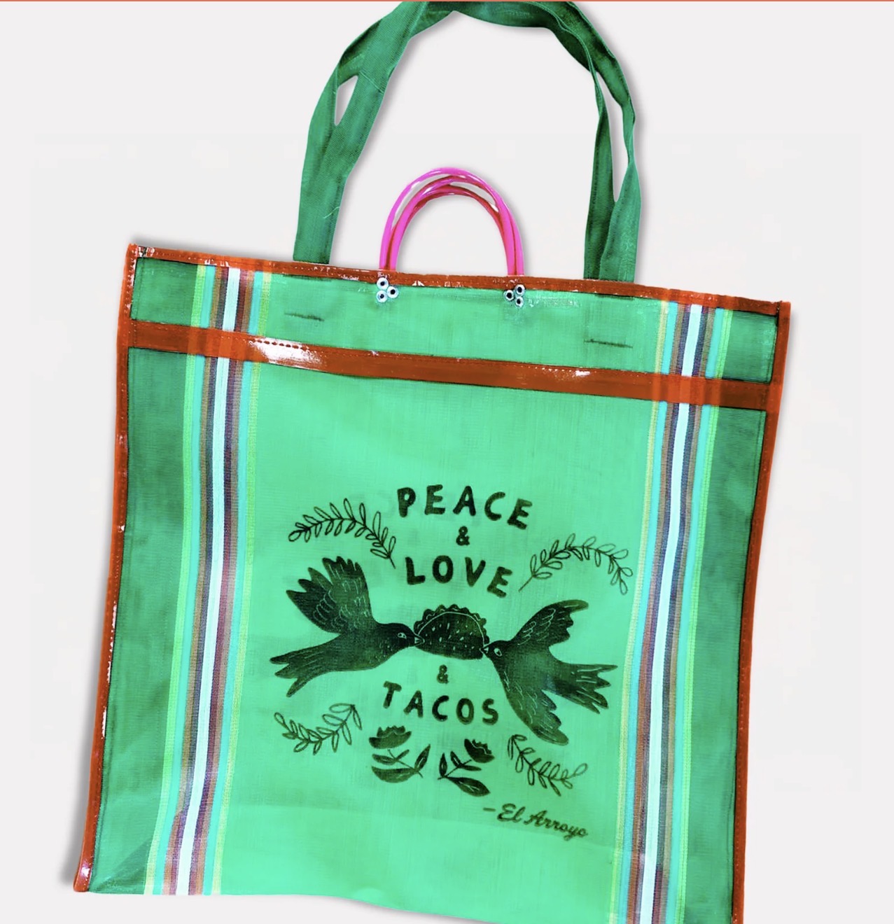 Taco Dove - Large Mesh Tote