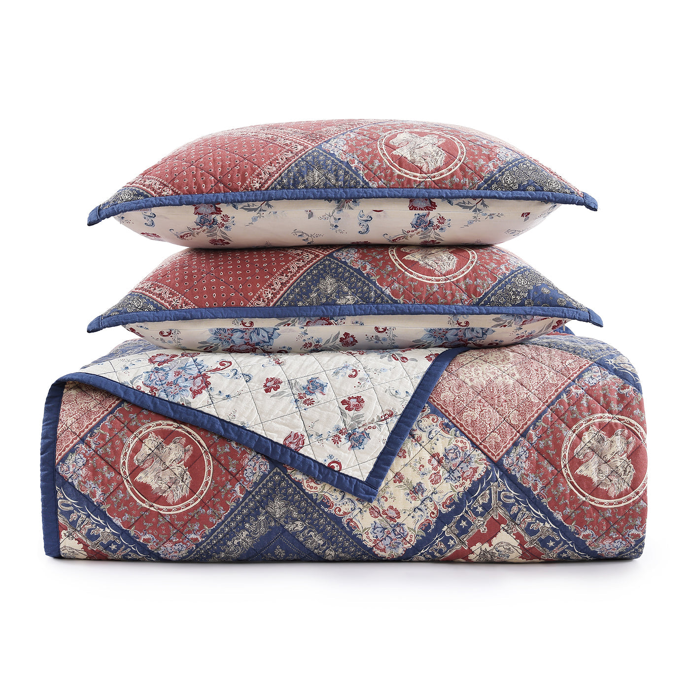 PATCHWORK BANDANA
REVERSIBLE QUILT SET