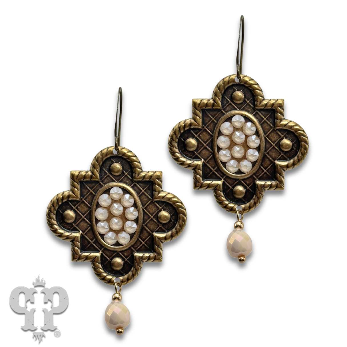 Art deco dangle chandelier earring
