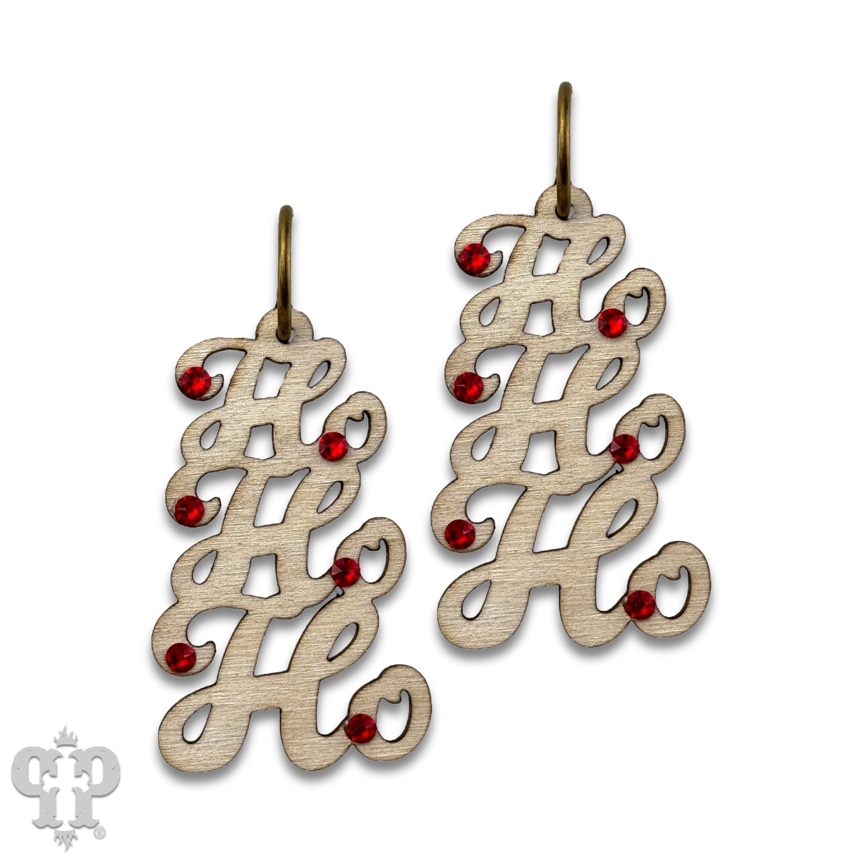HoHoHo script earring