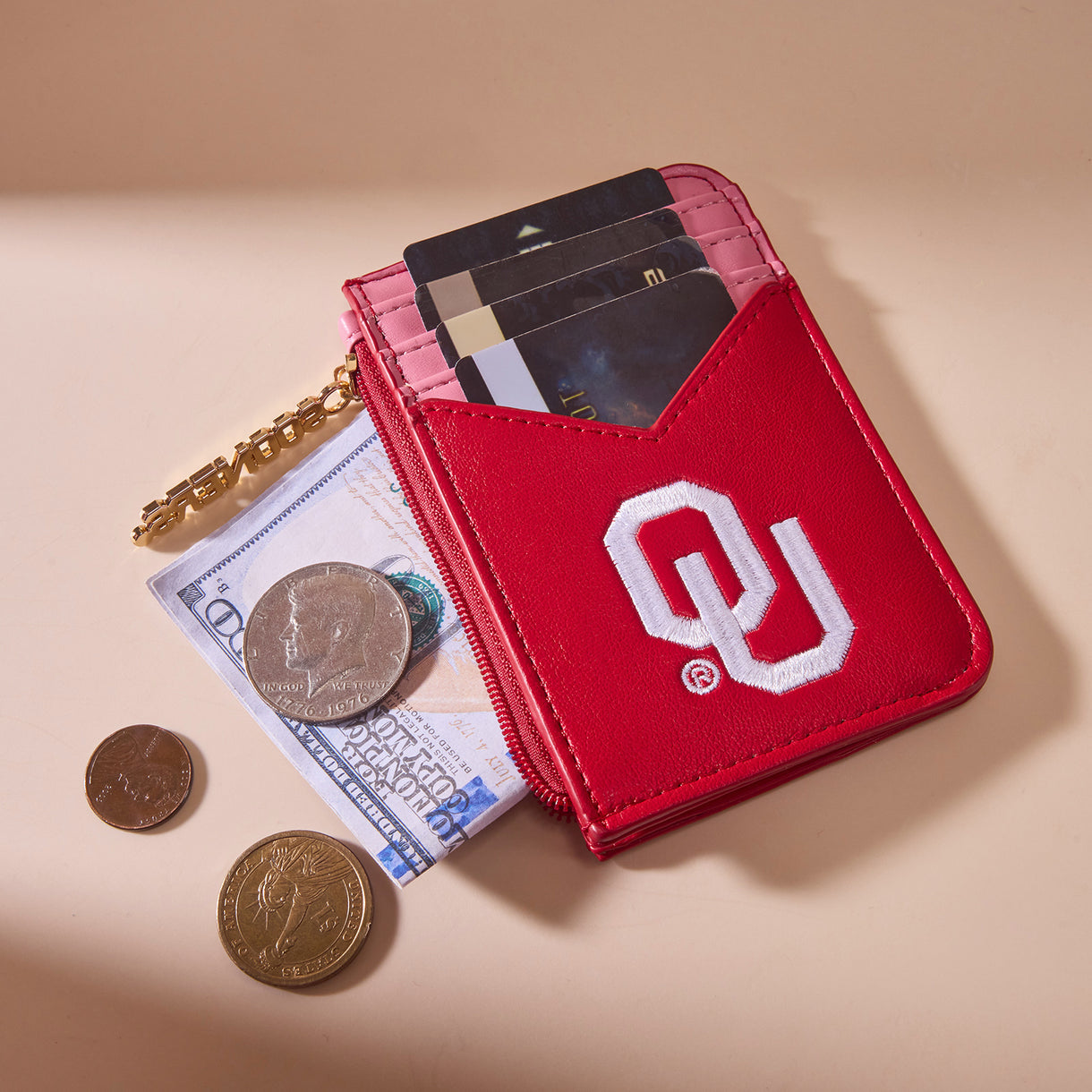 University of Oklahoma Sooners Zip Card Case