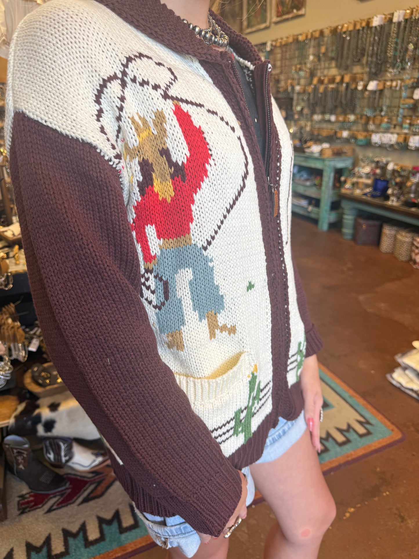The Old Timer Cowboy Cardigan
