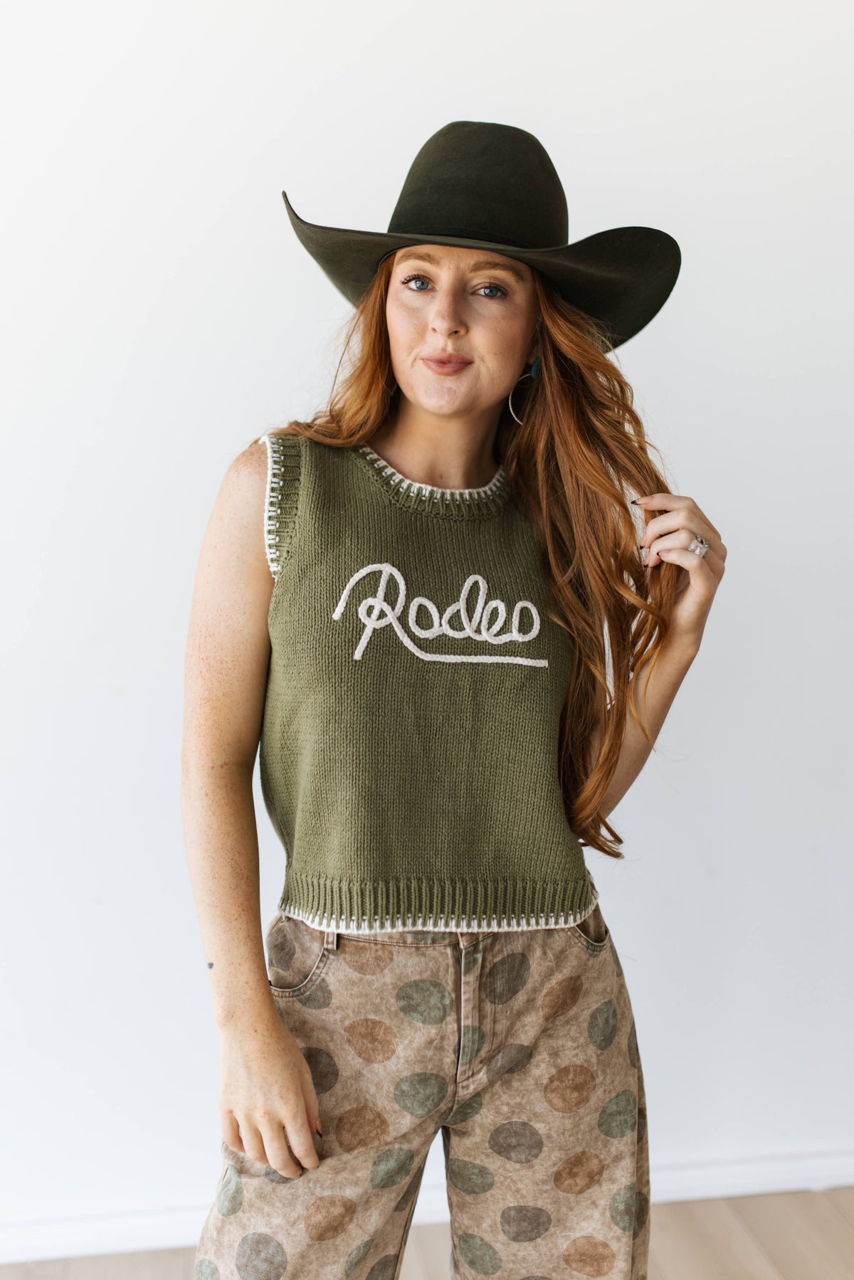 The GREEN RODEO SWEATER VEST