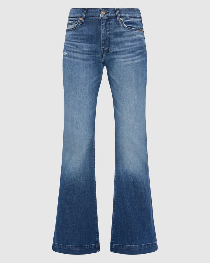 7 For All Mankind Lake Blue Dojo Tailorless Slim Illusion