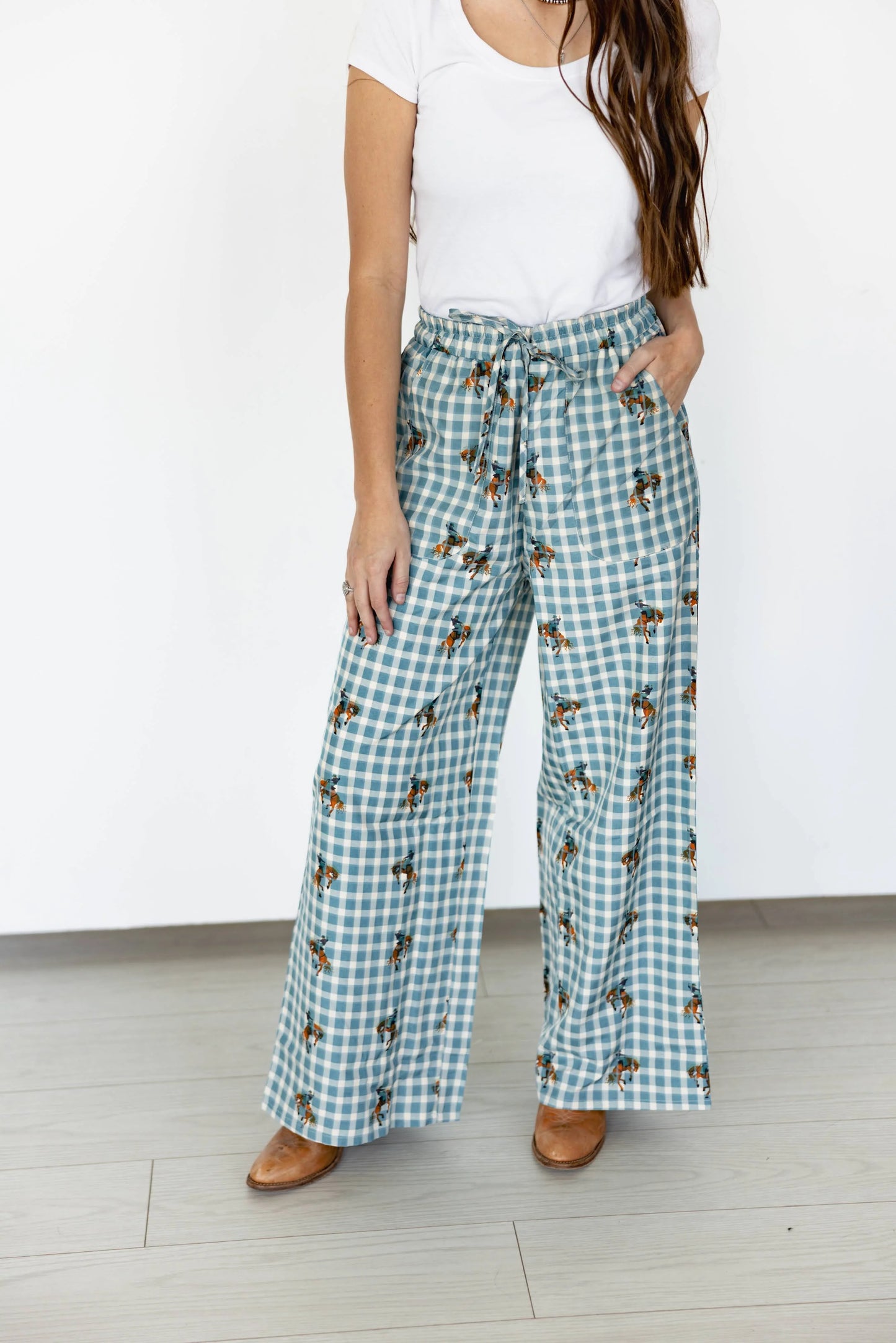 GINGHAM HORSE PANT