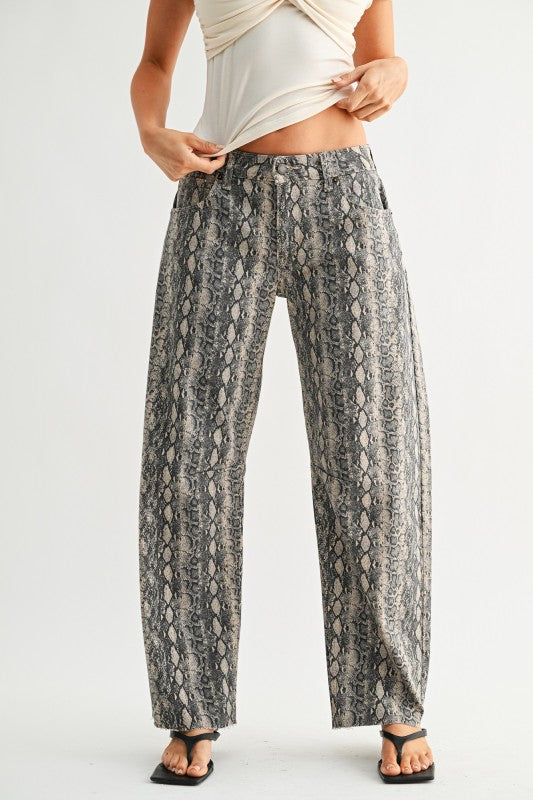 Snake Barrel Jeans