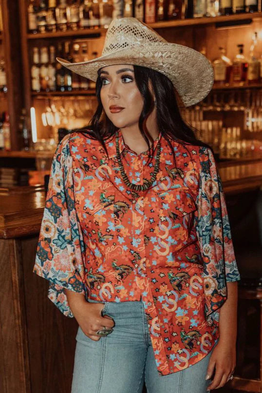 Retro Cowboy Blouse