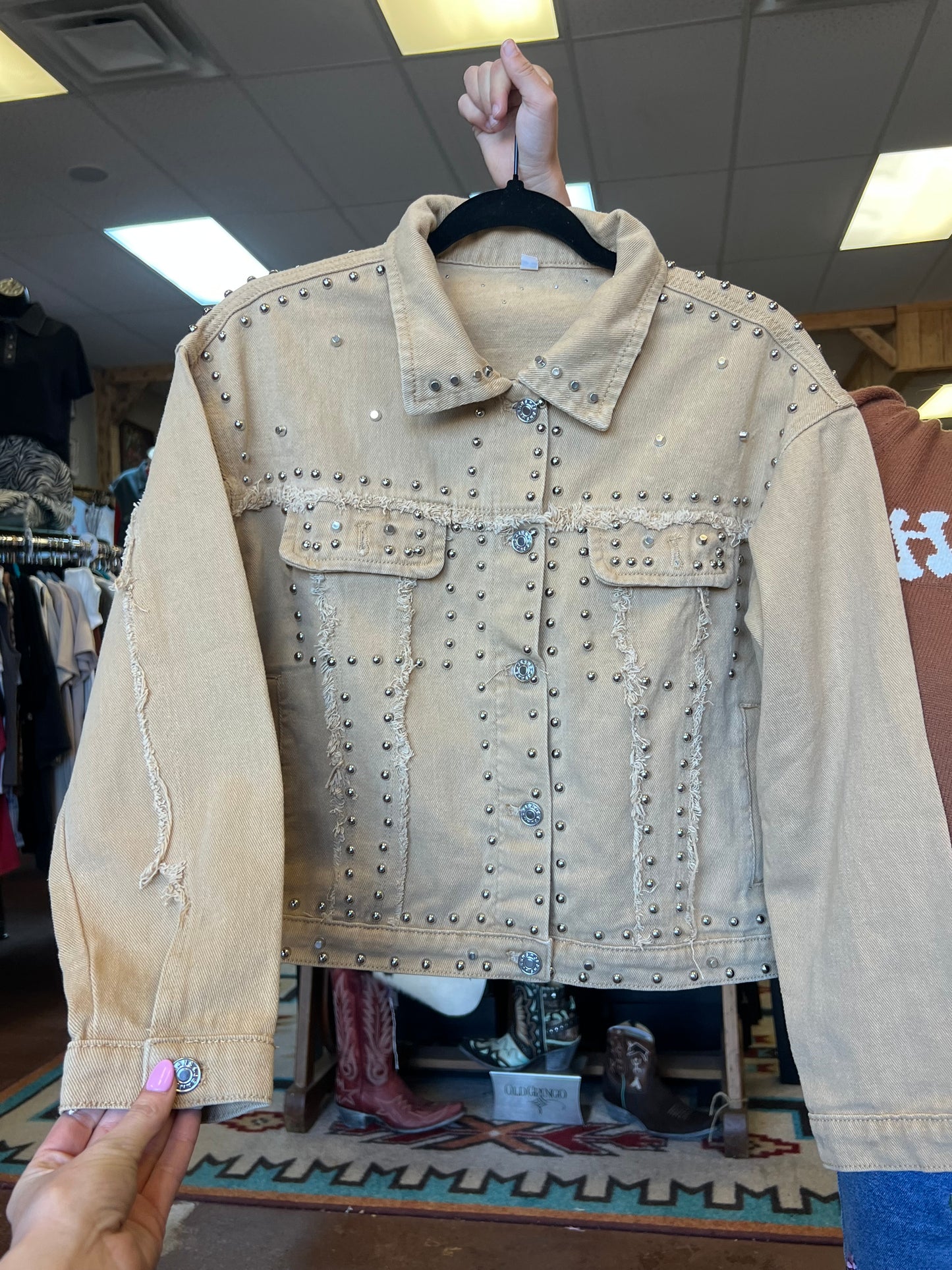 Two Feather Studded Jacket