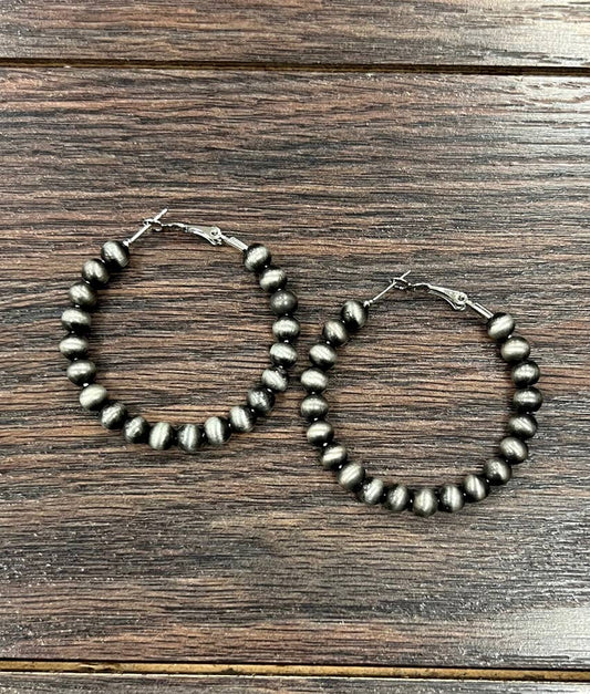 Blackwell Navajo Bead Hoop Earrings