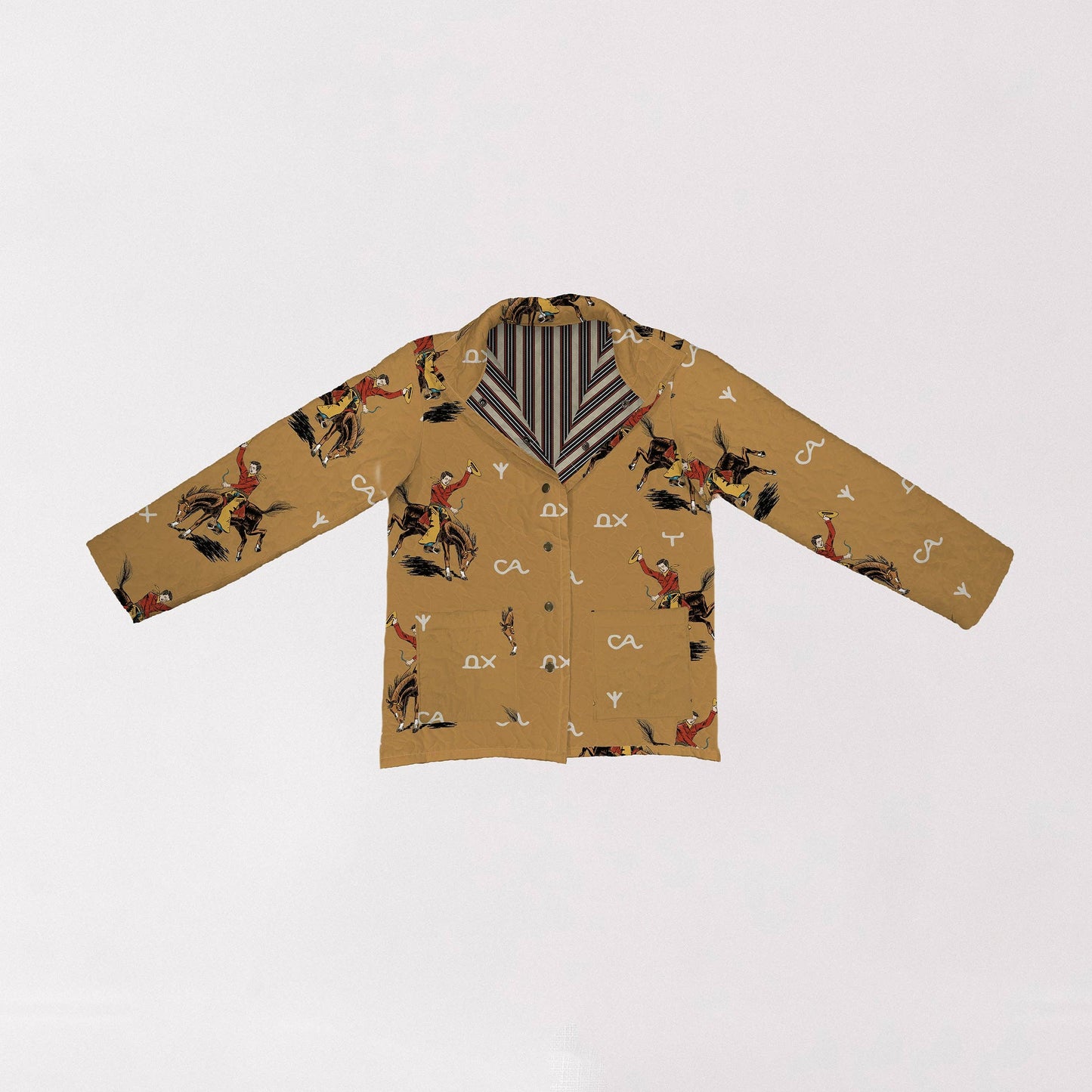 Lazy J Gold Snap Quilted Jacket