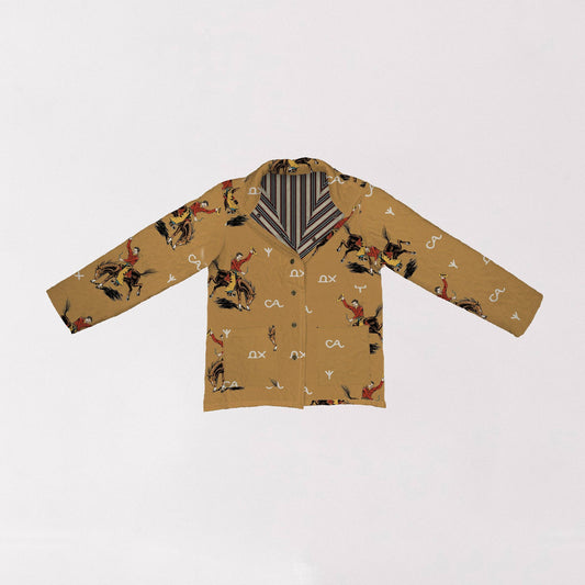 Lazy J Gold Snap Quilted Jacket