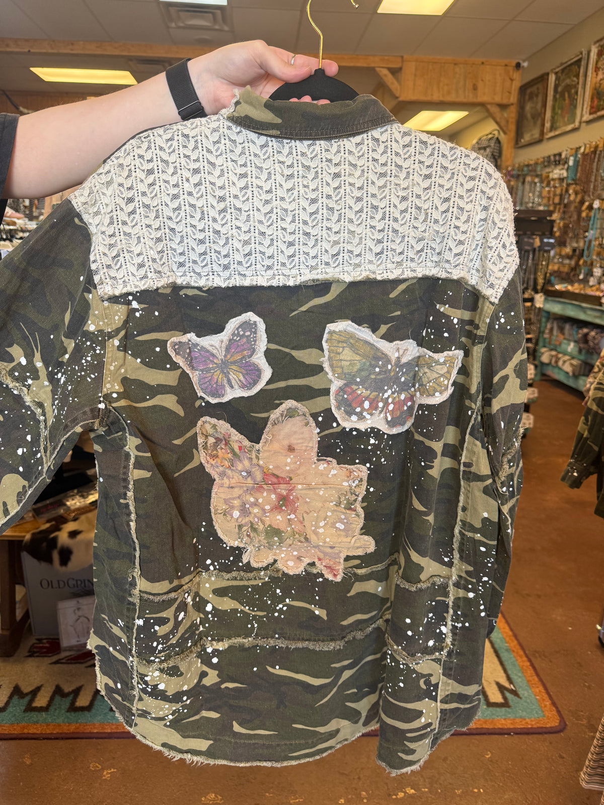 Wildflower Rebel Camo Shacket