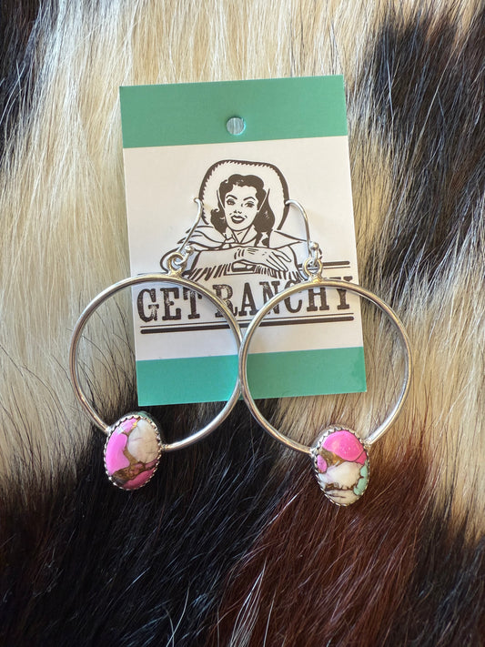 Round The Track Earrings