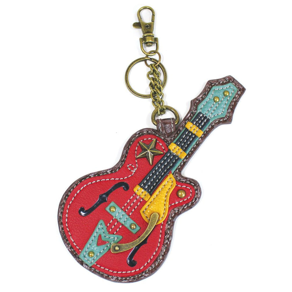 KEY FOB/COIN PURSE - GUITAR