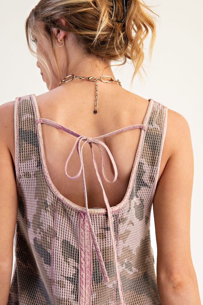 Camo Thermal Washed Jumpsuit