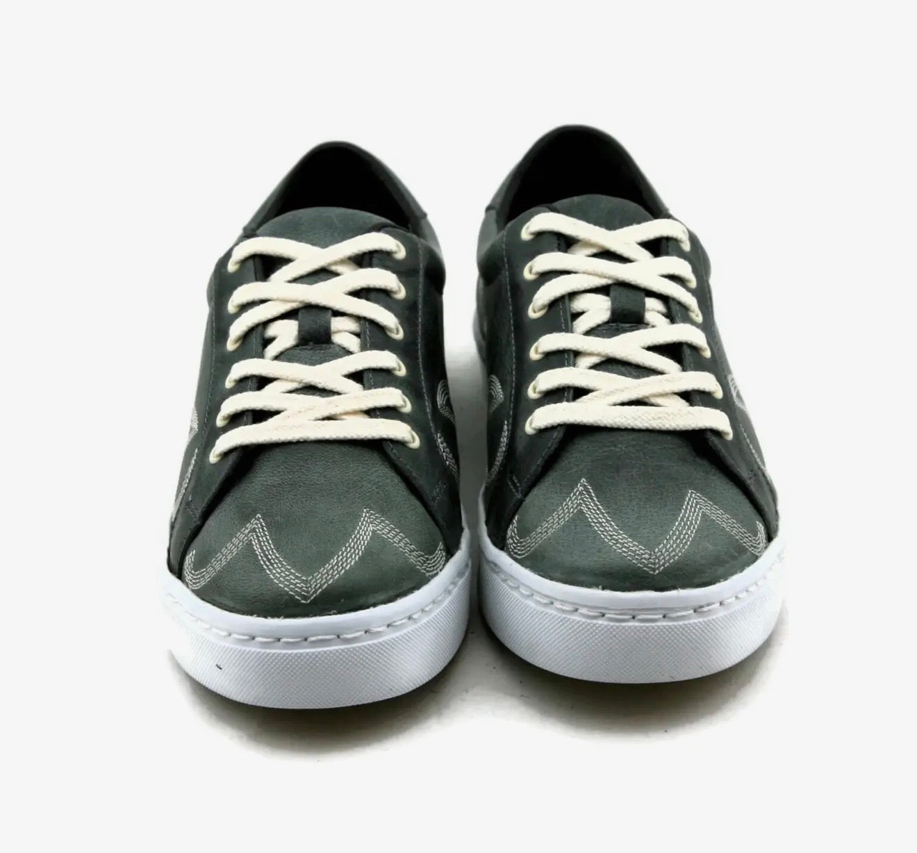 Skye Leather Tennis Shoe - Blue Deer