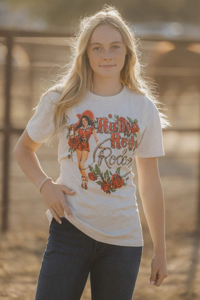 RUBY RED RODEO TEE