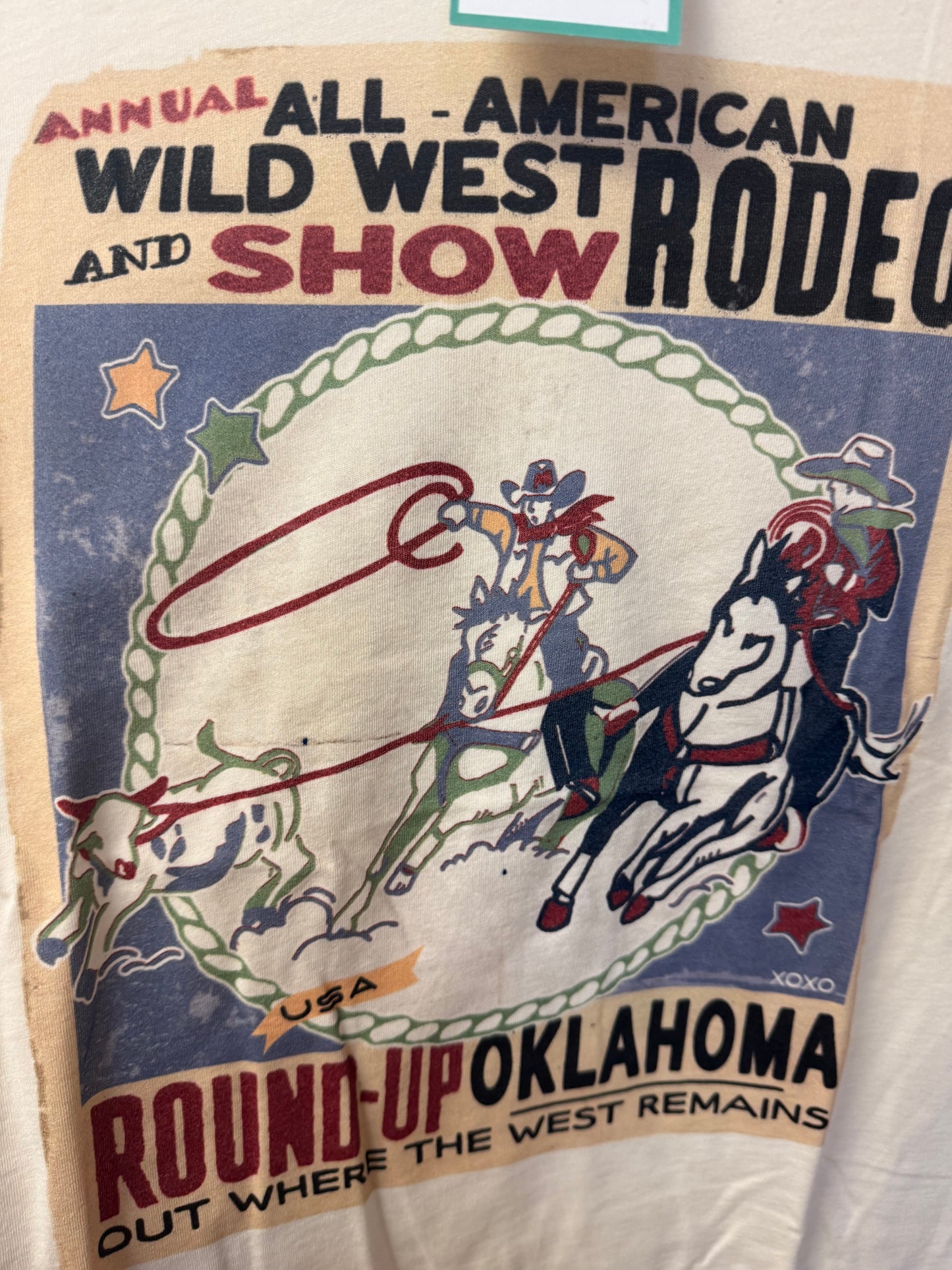 Xoxo Tee Rodeo Greetings Oklahoma Team Ropers
