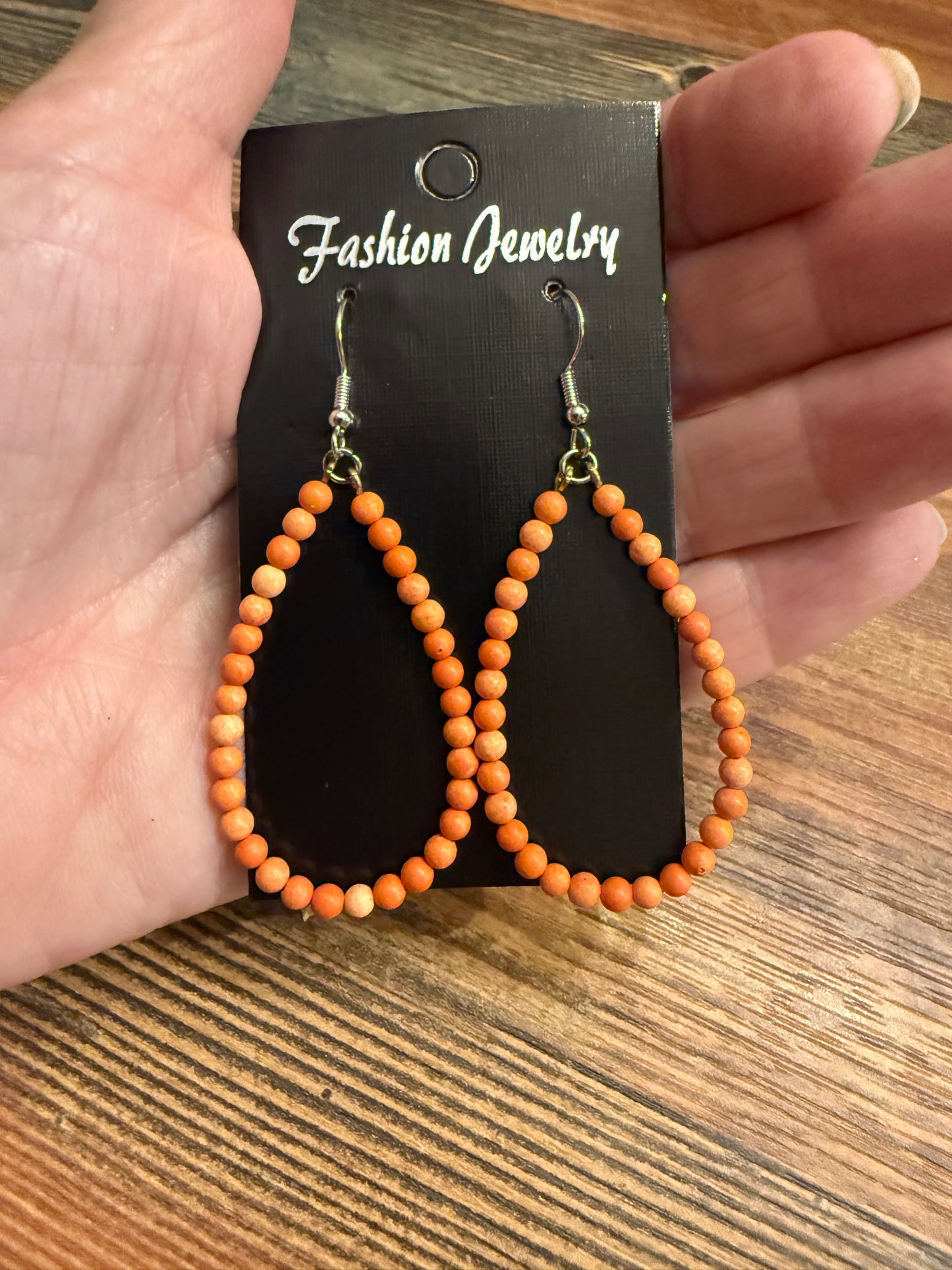 Beaded Teardrop Earrings
