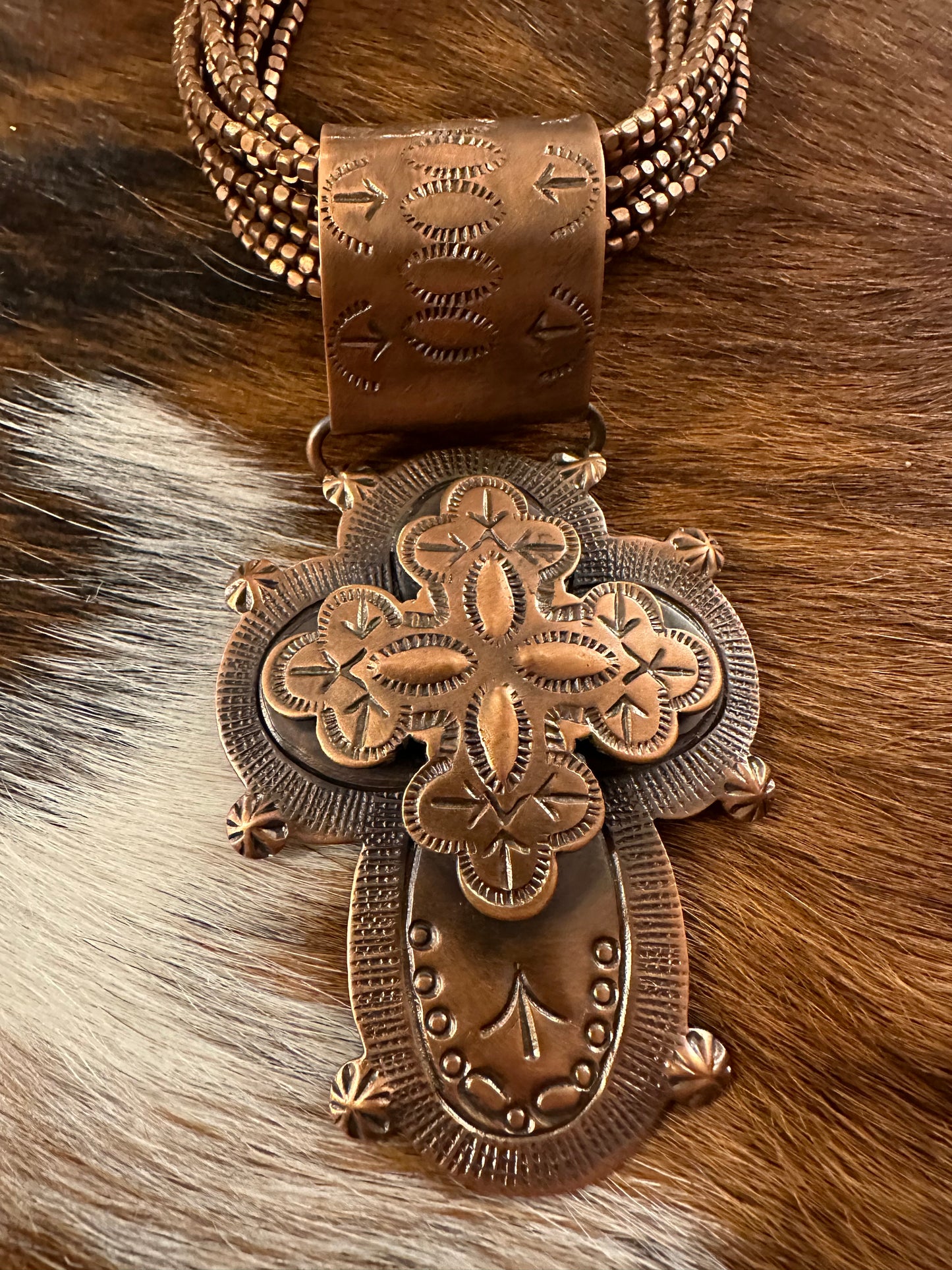 Double Cross Necklace