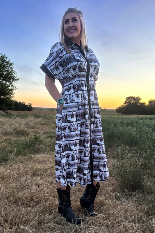 RANCH SKETCH DRESS