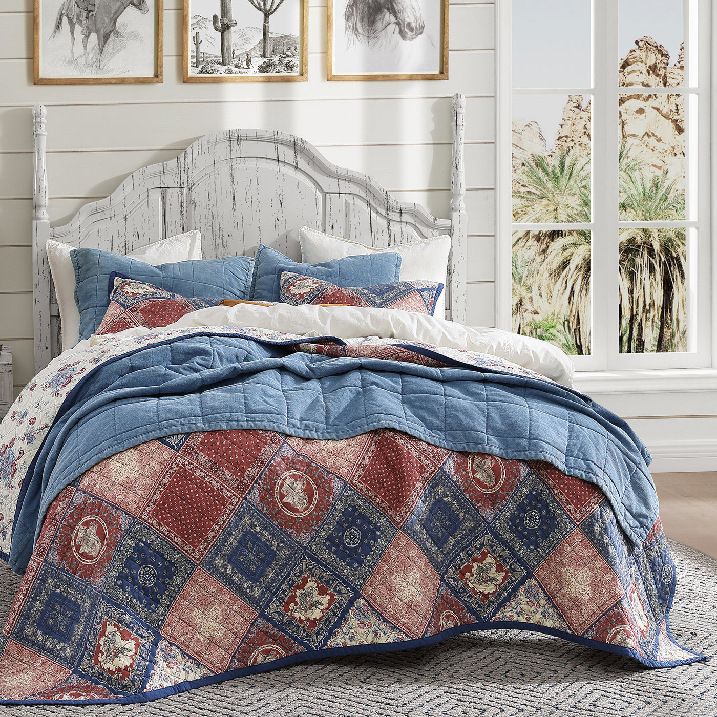 PATCHWORK BANDANA
REVERSIBLE QUILT SET