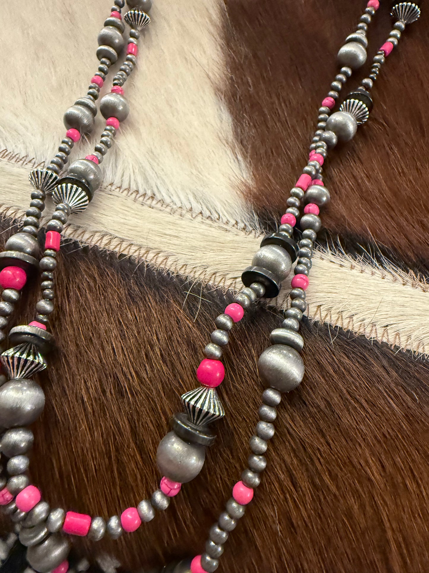Pink Pearls Necklace