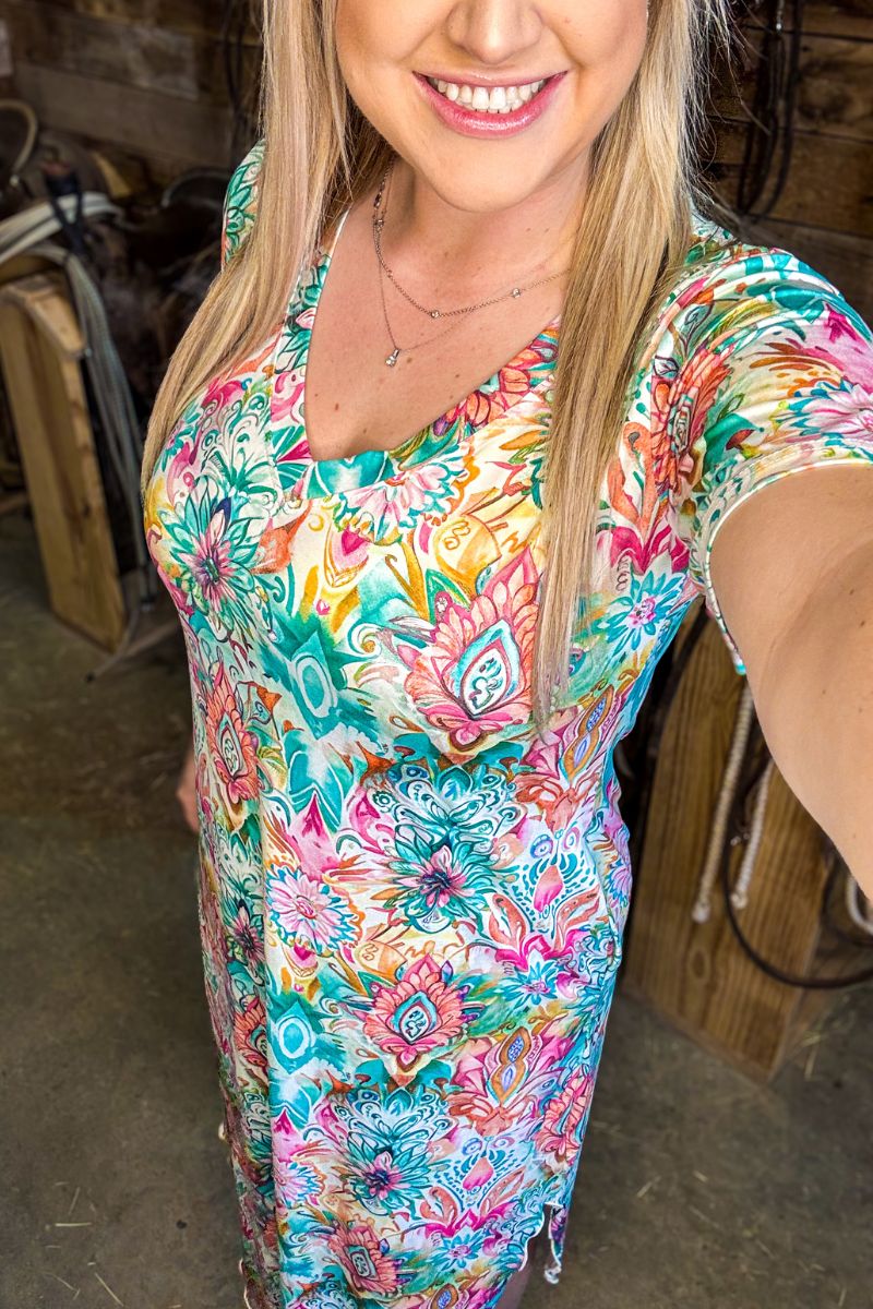 Pink Skies Maxi Dress