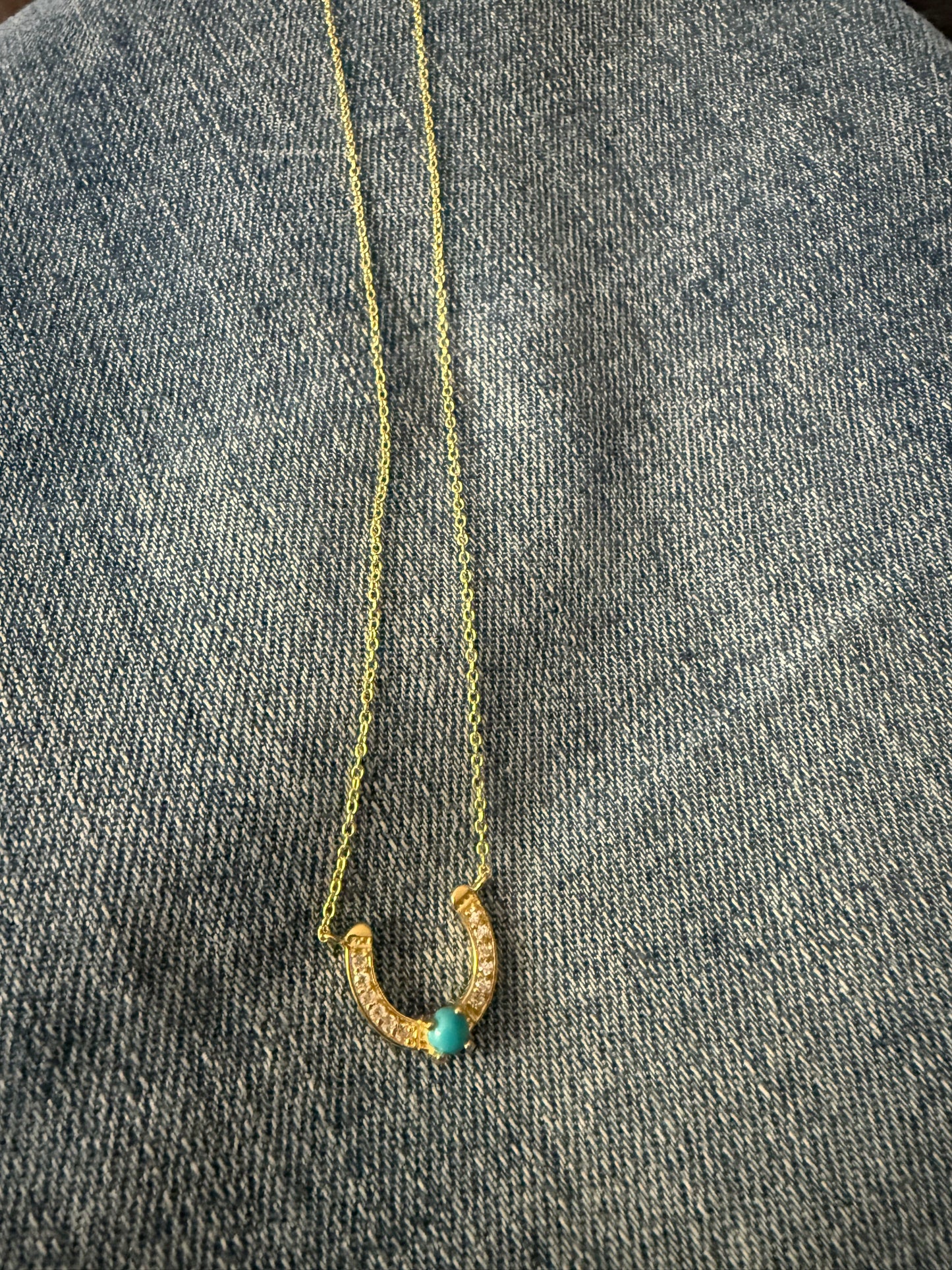 Golden Horseshoe Necklace