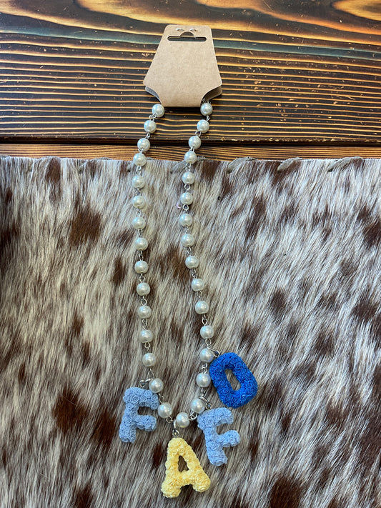 F Around Necklace