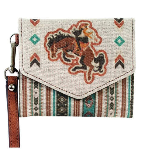 Bronco & Cowgirl Mini Wallet