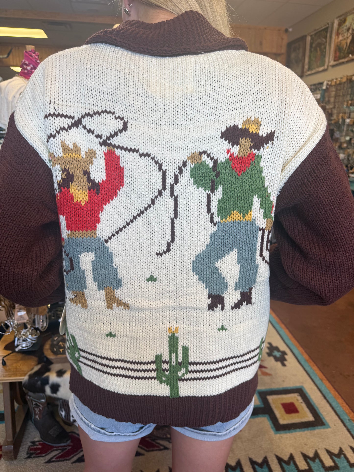 The Old Timer Cowboy Cardigan