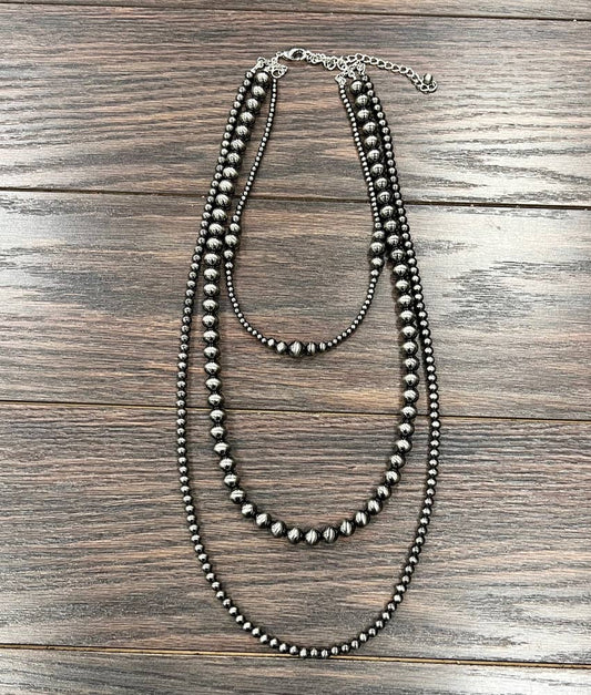 Big Lake Handmade Polish Navajo Bead Necklace