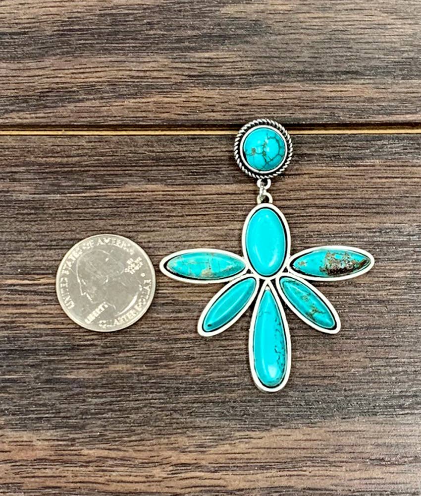 Navajo Turquoise Post Earrings