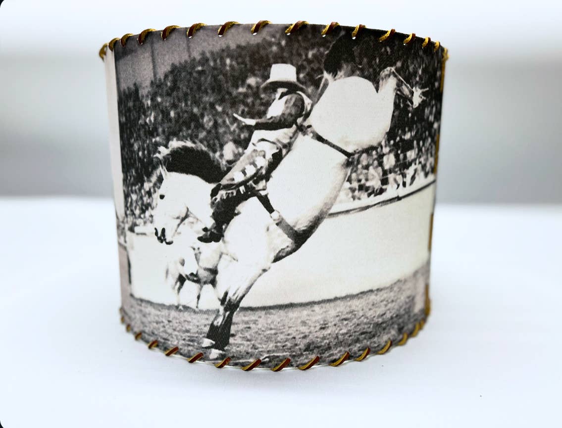 Lampshade Legend Bronc Rider Chris LeDoux Large 14-inch