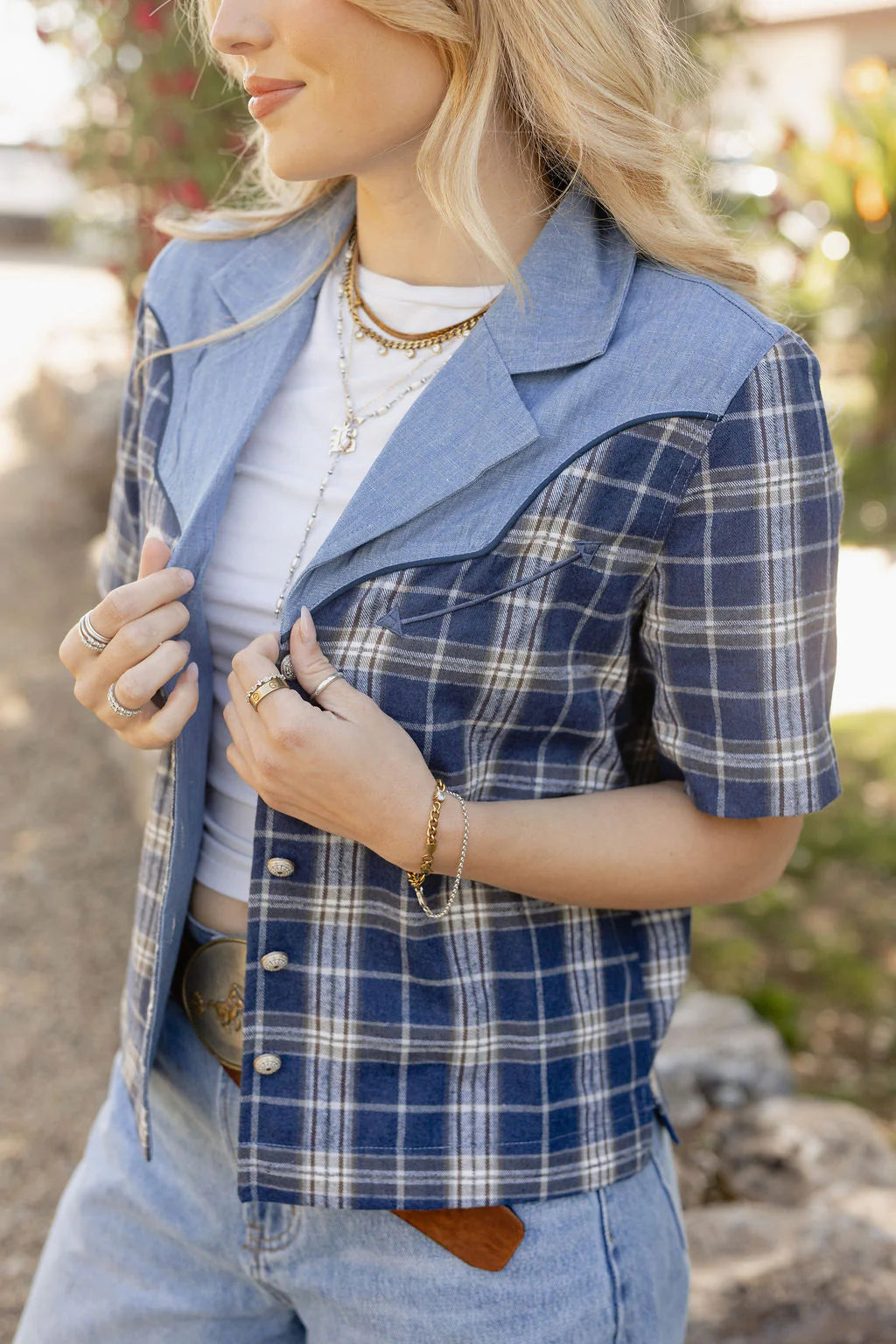 BLUE BONNET RODEO BLOUSE by Rodeo Quincy