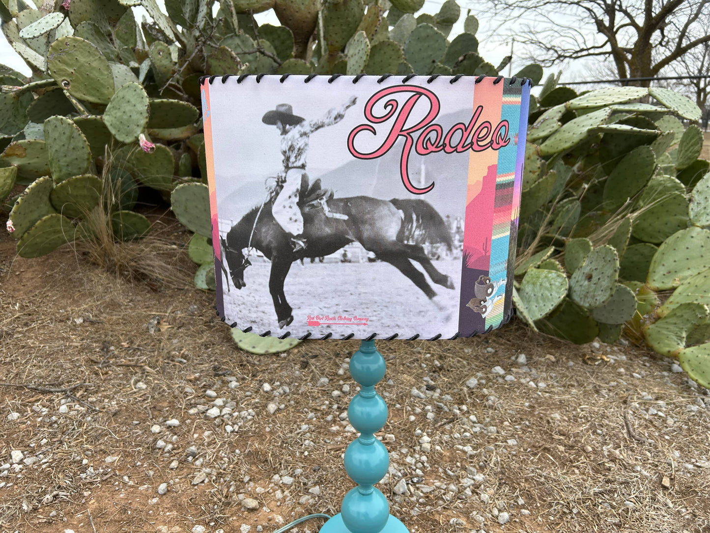 Lampshade Cowgirl Bronc Riders