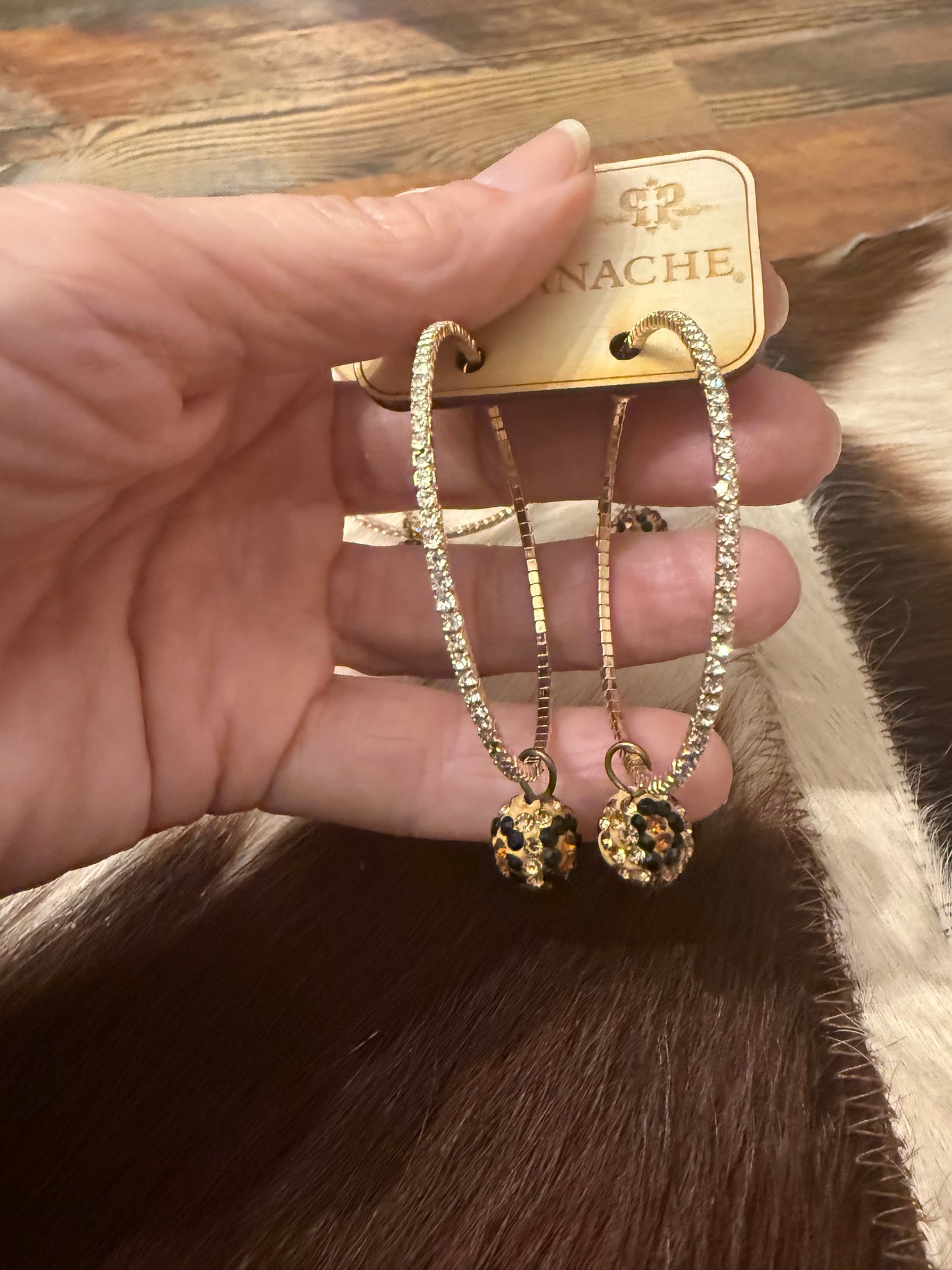 Leopard Bling Earrings