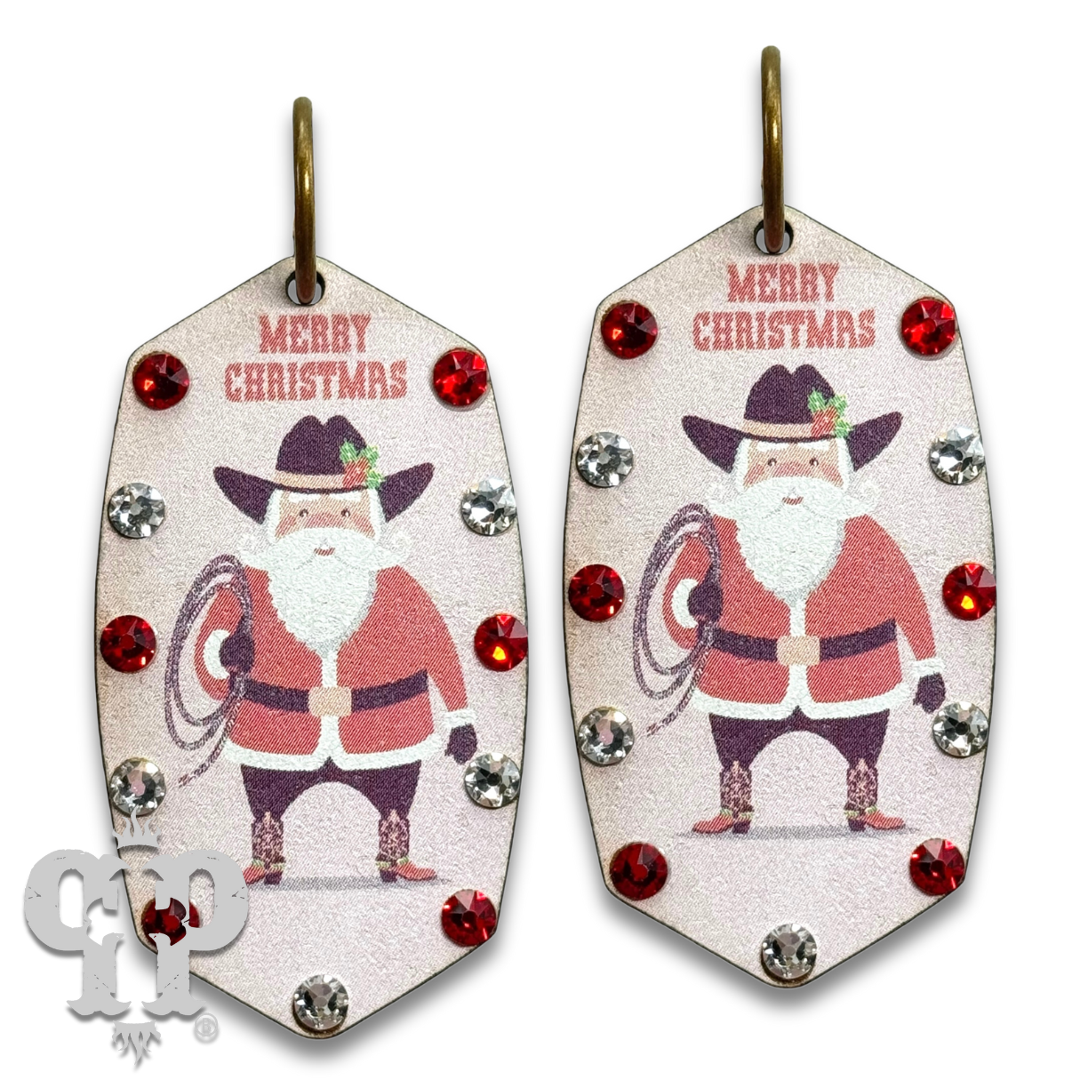 Western Santa earring