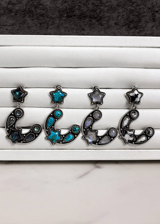 Hang Loose Horseshoe Drop Earrings