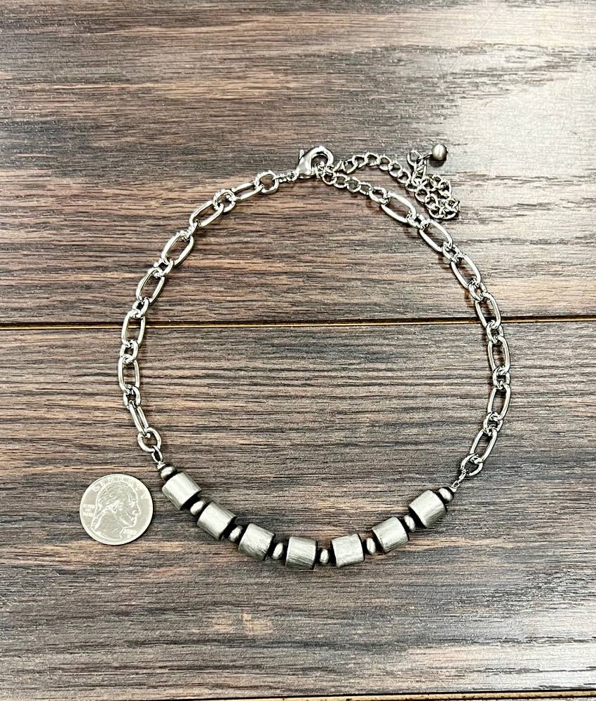 Bristol 15" Cylindrical Western Bead Necklace