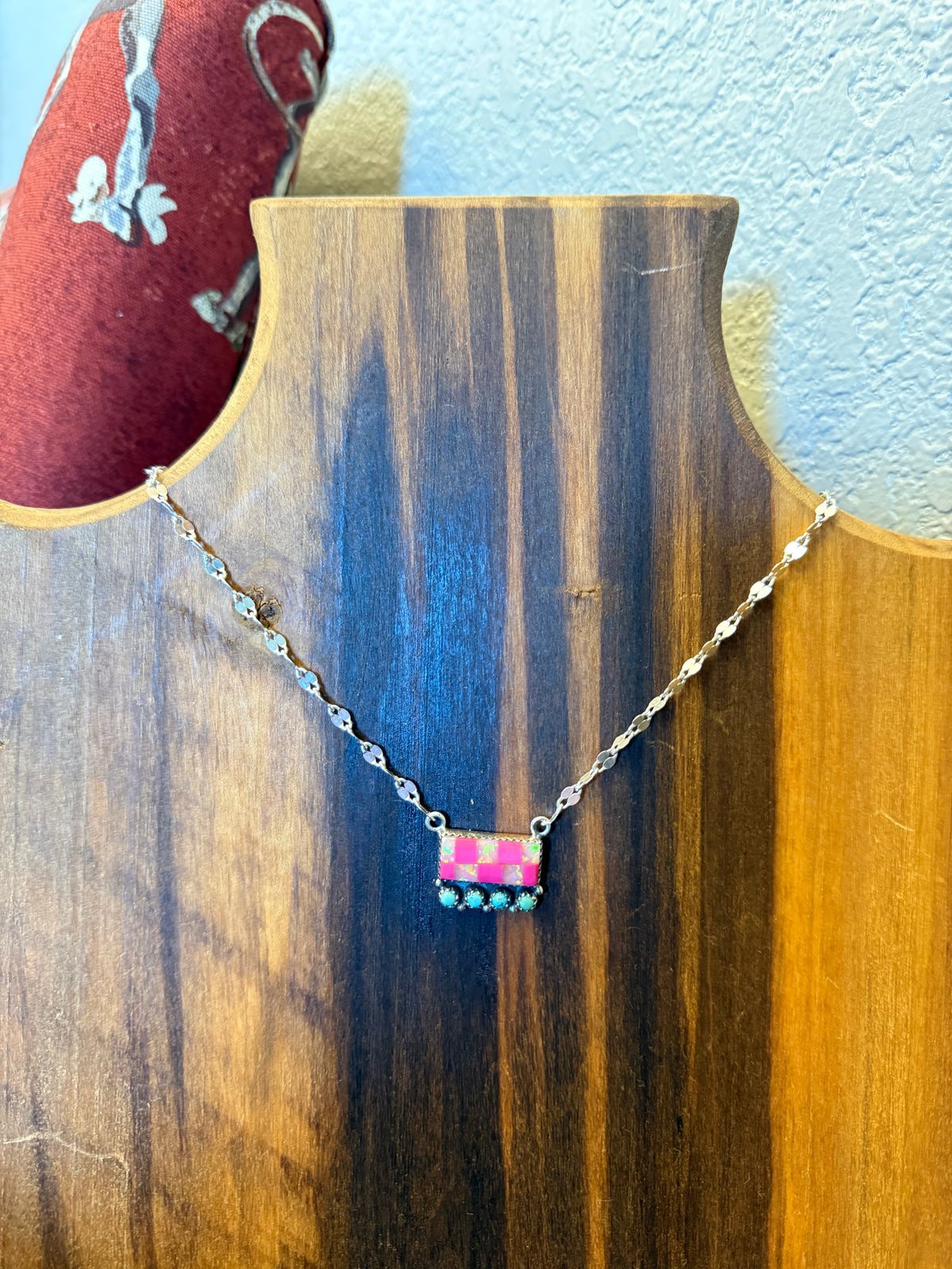 Pink Rodeo Darling Sterling Silver Necklace 💗