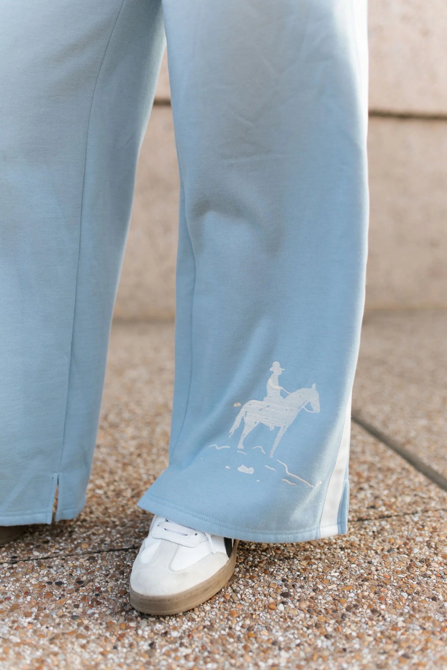 Blue Howdy Sweats (Sold Separately)
