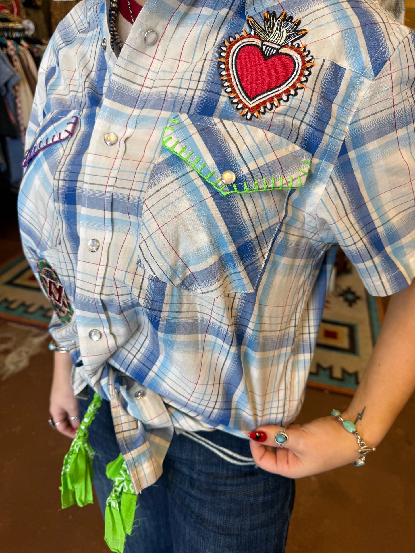 Vintage Patch Pearl Snap