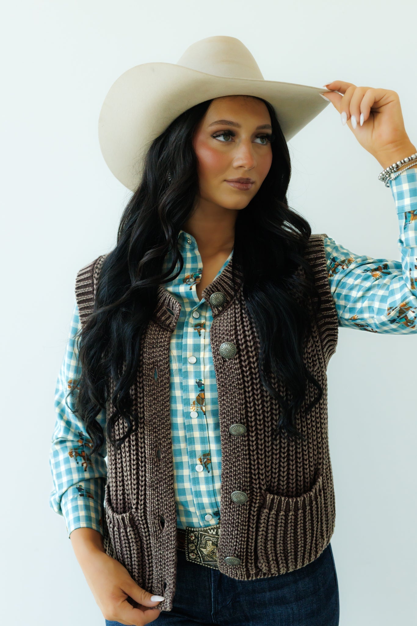 Corded Concho Vest