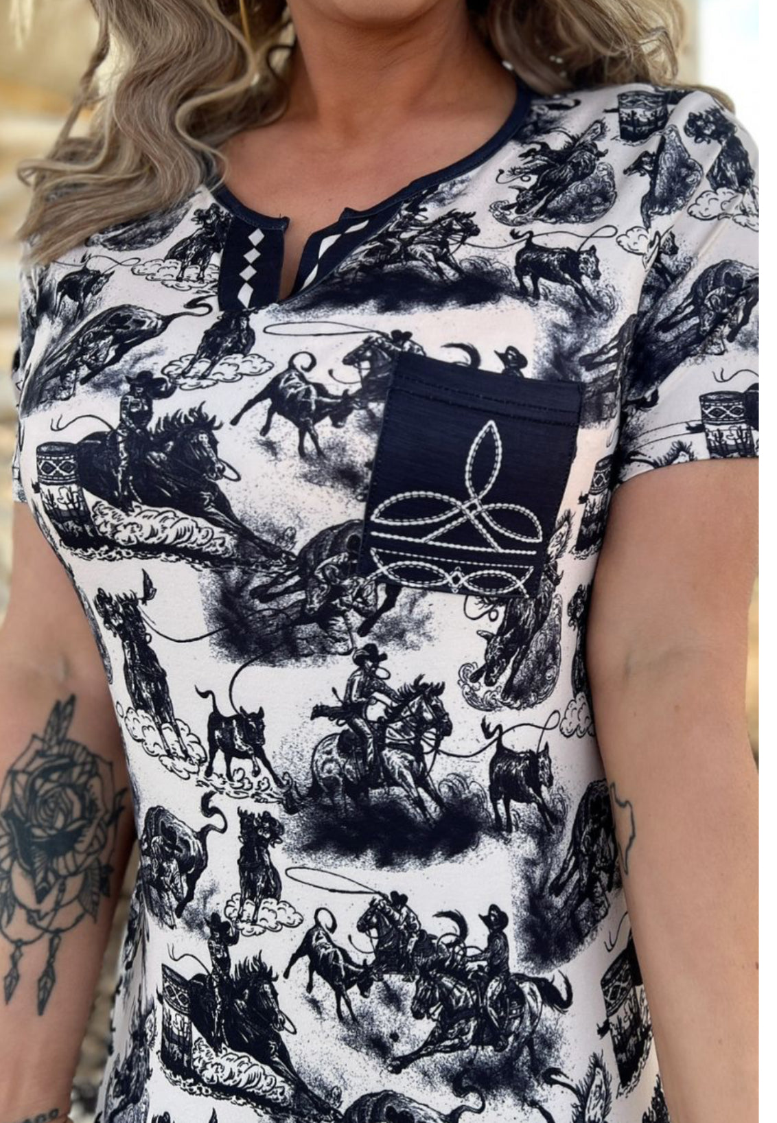 Rodeo Road Bootstitch Top