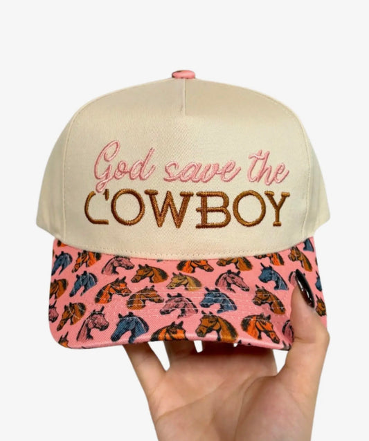 God Save the Cowboy Canvas Cap