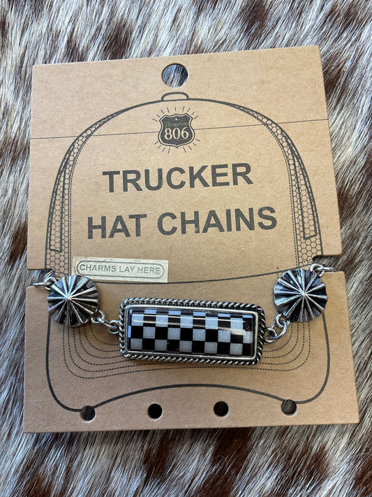 Trucker Hat Checkered Chain